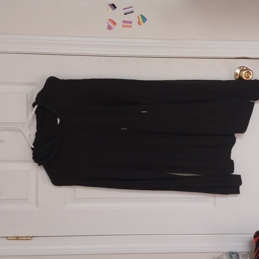 Black long hoodie